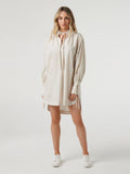 Long sleeve shirt dress