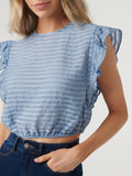 Striped Blue Top