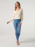 V-Neck Long Sleeve Blouse