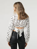 Black And White Print Top