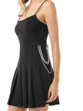 Metallic Trim Dress