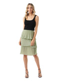 Tiered Chiffon Skirt