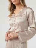 Frill Button Blouse