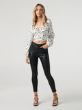 Black And White Print Top