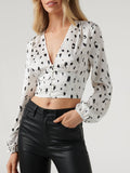 Black And White Print Top
